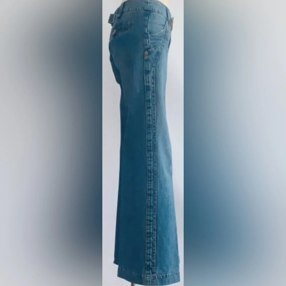IKKS: Stylish Blue Wide-Leg Jeans - Picture 2 of 4